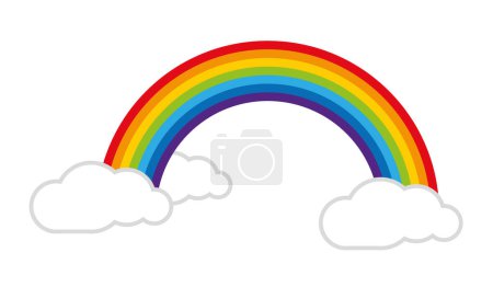 Illustration for A rainbow for hope and wish - Royalty Free Image