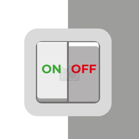 Ilustración de Interruptor On Off, ilustración vectorial - Imagen libre de derechos