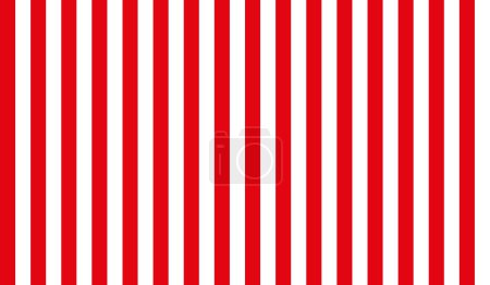 Red and white vertical lines background. Vector.
