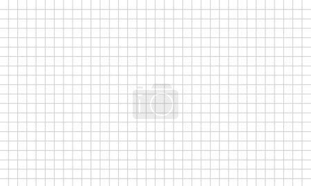 Horizontal vector editable mockup illustration. Grid paper used for notes or decoration.