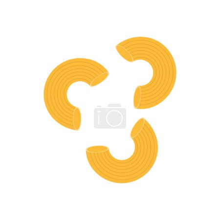 Macaroni vector. Macaroni noodle. Macaroni symbol vector.