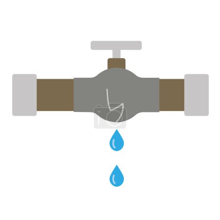 Burst oil pipe line icon, crack and plumber, oil leak sign, vector graphics