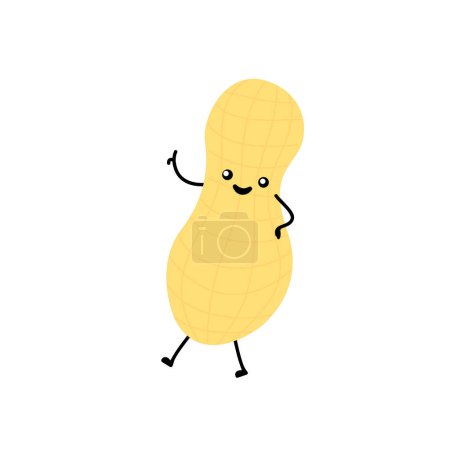 Illustration of a Peanut Character Pointing to Himself
