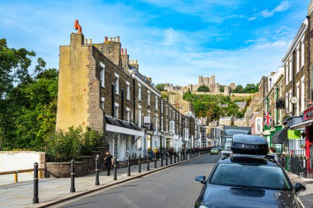 Photo for Dover,England,United Kingdom - August 27, 2022 : Dover Castle view from Castle Street - Royalty Free Image