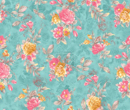 Téléchargez les photos : Design floral mignon sans couture - en image libre de droit