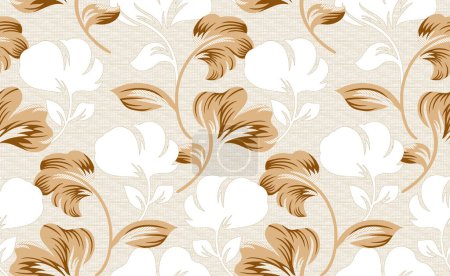 Photo for Seamless textured leaves pattern design - Royalty Free Image