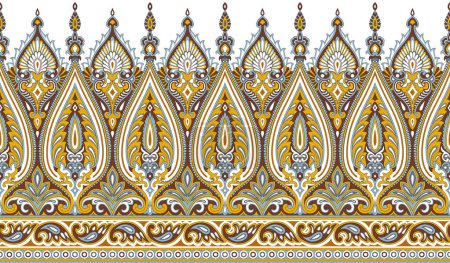 Photo for Traditional Asian silky border design - Royalty Free Image