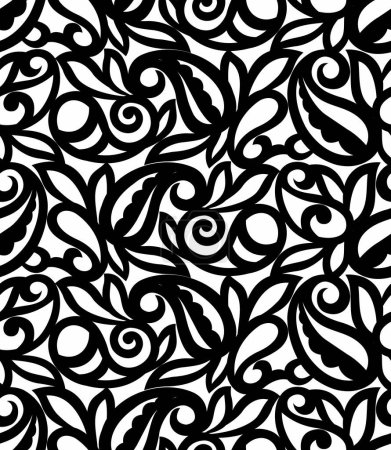 Photo for Seamless Asian paisley pattern design - Royalty Free Image