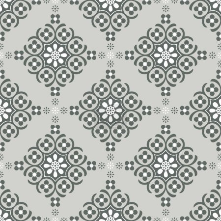 Photo for Seamless vector damask wallpaper pattern design - Royalty Free Image
