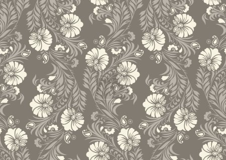 Photo for Seamless vector floral pattern design - Royalty Free Image