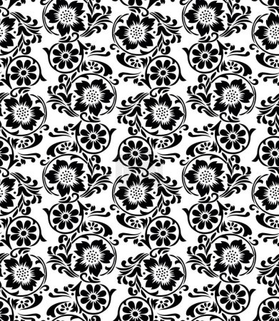 Photo for Seamless vector flower pattern design - Royalty Free Image