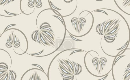 Photo for Seamless vector leaves pattern design - Royalty Free Image