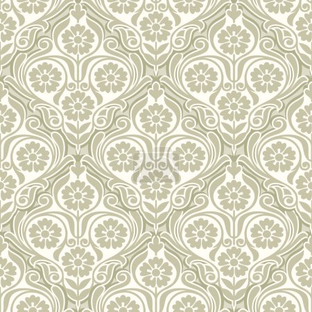 Photo for Vector damask wallpaper pattern design - Royalty Free Image