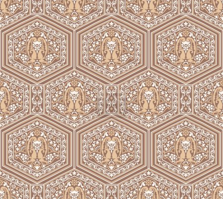 Photo for Traditional Asian silky paisley pattern design - Royalty Free Image