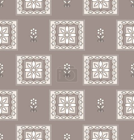 Photo for Seamless vector ornamental wallpaper pattern design - Royalty Free Image