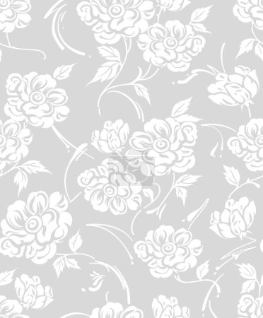 Photo for Seamless abstract floral pattern design - Royalty Free Image