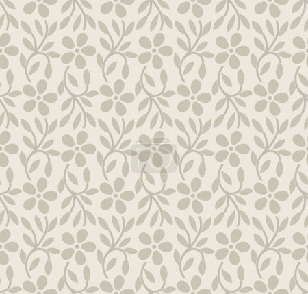 Photo for Seamless small floral wallpaper pattern design - Royalty Free Image