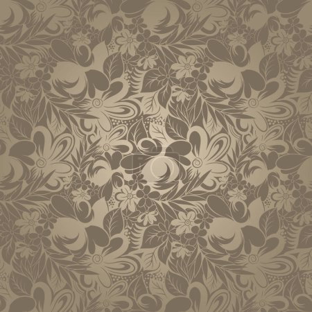 Photo for Seamless abstract rose flower pattern design - Royalty Free Image