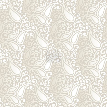 Photo for Traditional seamless Asian paisley wallpaper pattern design - Royalty Free Image