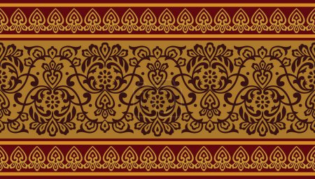 Photo for Seamless traditional Asian border design - Royalty Free Image