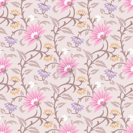 Photo for Seamless floral wallpaper pattern design - Royalty Free Image