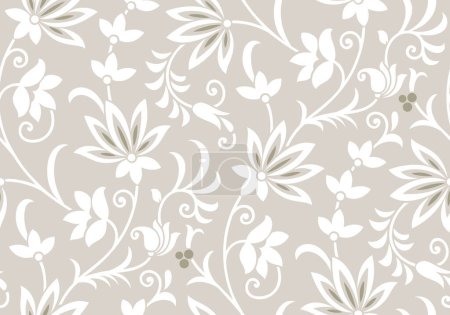 Photo for Seamless rich textile floral pattern design - Royalty Free Image