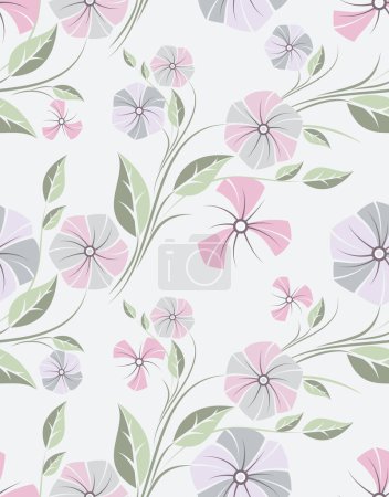 Photo for Seamless small flower pattern design - Royalty Free Image