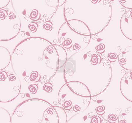 Photo for Small vector rose flower pattern design - Royalty Free Image