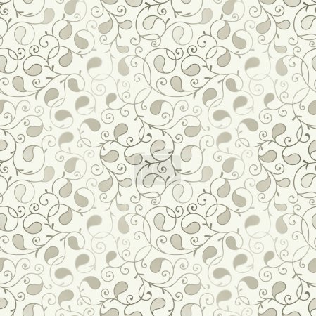 Photo for Seamless Asian paisley pattern with gradient color effect - Royalty Free Image