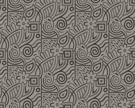 Photo for Seamless abstract vector wallpaper pattern design - Royalty Free Image