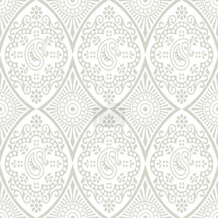 Photo for Seamless vector Damascus wallpaper pattern design - Royalty Free Image