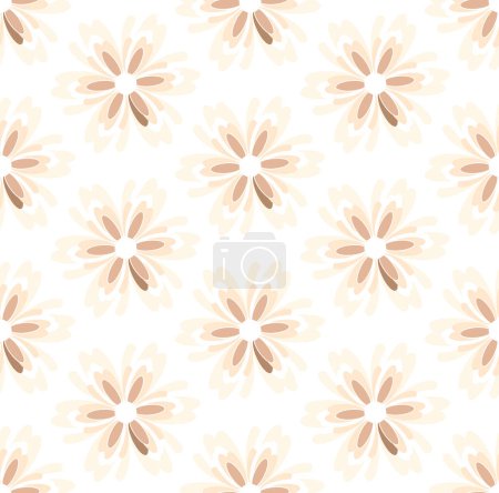 Photo for Vector cute floral pattern on white background - Royalty Free Image