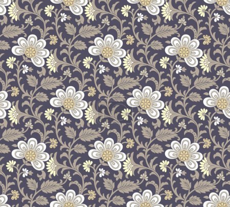 Photo for Seamless vector textile fabric pattern design - Royalty Free Image