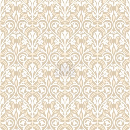 Photo for Vector seamless floral damask pattern design - Royalty Free Image