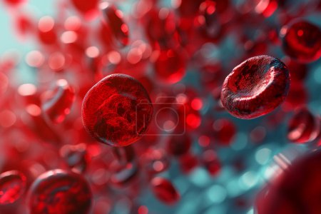 Photo for Red blood cells in vein. High quality photo - Royalty Free Image