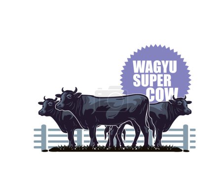 WAGYU SUPER COW FARM LOGO