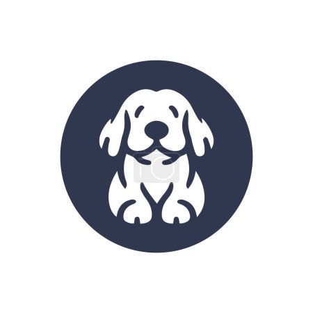 Cute Dog vector icon