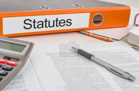 Folder with the label Statutes