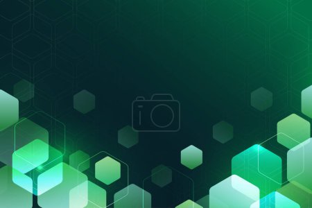 Green Digital technology abstract backdrop background