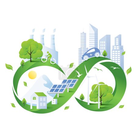 Environmental Sustainability Concept Illustration