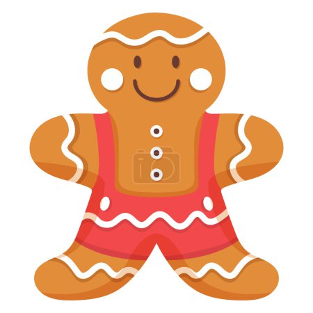 Illustration for Gingerbread Christmas element collection - Royalty Free Image