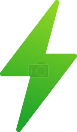 Téléchargez les illustrations : Élément de logo énergie verte. énergie renouvelable électrique icône de feuille symbole - en licence libre de droit