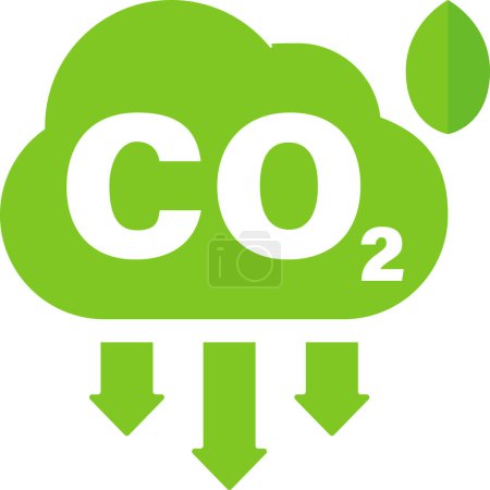 Co2 emissions logo icon
