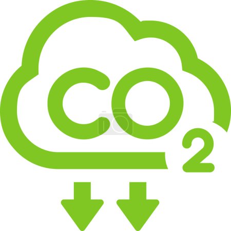 Reducing CO2 emissions logo icon