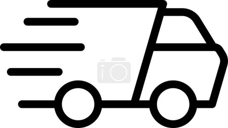 Truck Fast Shipping icon light