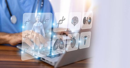 Doctors use AI computers to research the characteristics of the human body and the functioning of internal organs in order to develop modern treatment methods.