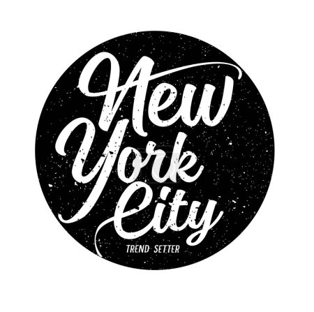Illustration for New York City Text. New york city t shirt, poster - Royalty Free Image