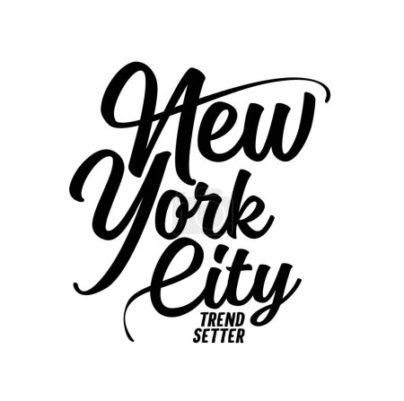 Téléchargez les illustrations : Texte de New York. New York t-shirt de la ville, affiche - en licence libre de droit
