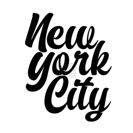 Illustration for New York City Text. New york city t shirt, poster - Royalty Free Image