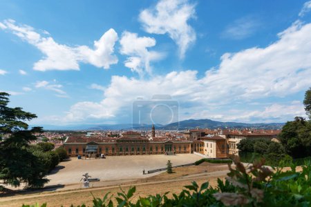 Photo for Panoramic view of Florence from Pitti Palace or Palazzo Pitti in Florence, Italy - Royalty Free Image